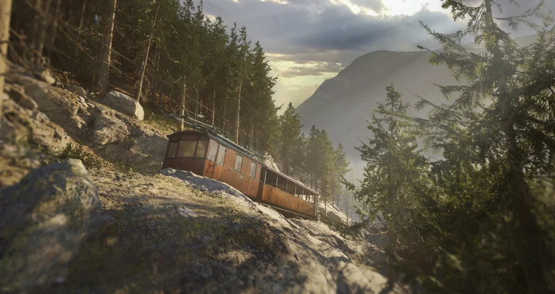 Train en montagne